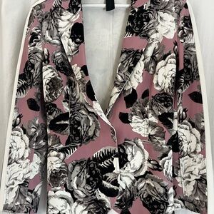 Norma Kamali Pink and Black Abstract Jacket